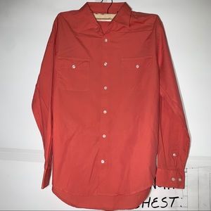 Perry Ellis Slim Fit Long Sleeve Button Down Shirt